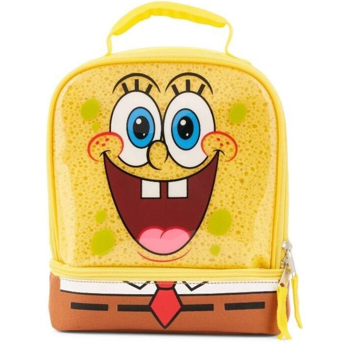 SpongeBob Squarepants Kids' Dual Compartment Insulated Lunch Bag NWT - PVC  Free