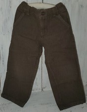 Gymboree Holiday Pictures Brown Trousers Pants Herringbone Size 4 4T W24