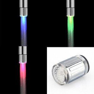 7 Color Rgb Stainless Steel Led Water Faucet Bathroom Glow Shower