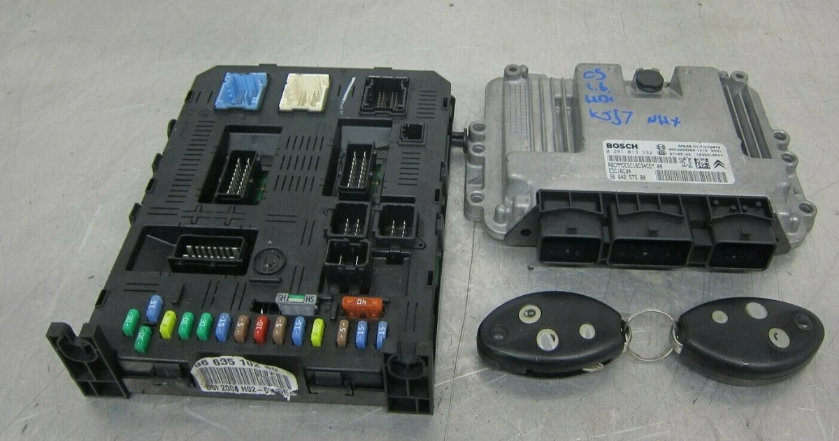 Citroen C5 1.6 HDI ECU BSI Kit 0281013332 9664257580 90 Day 