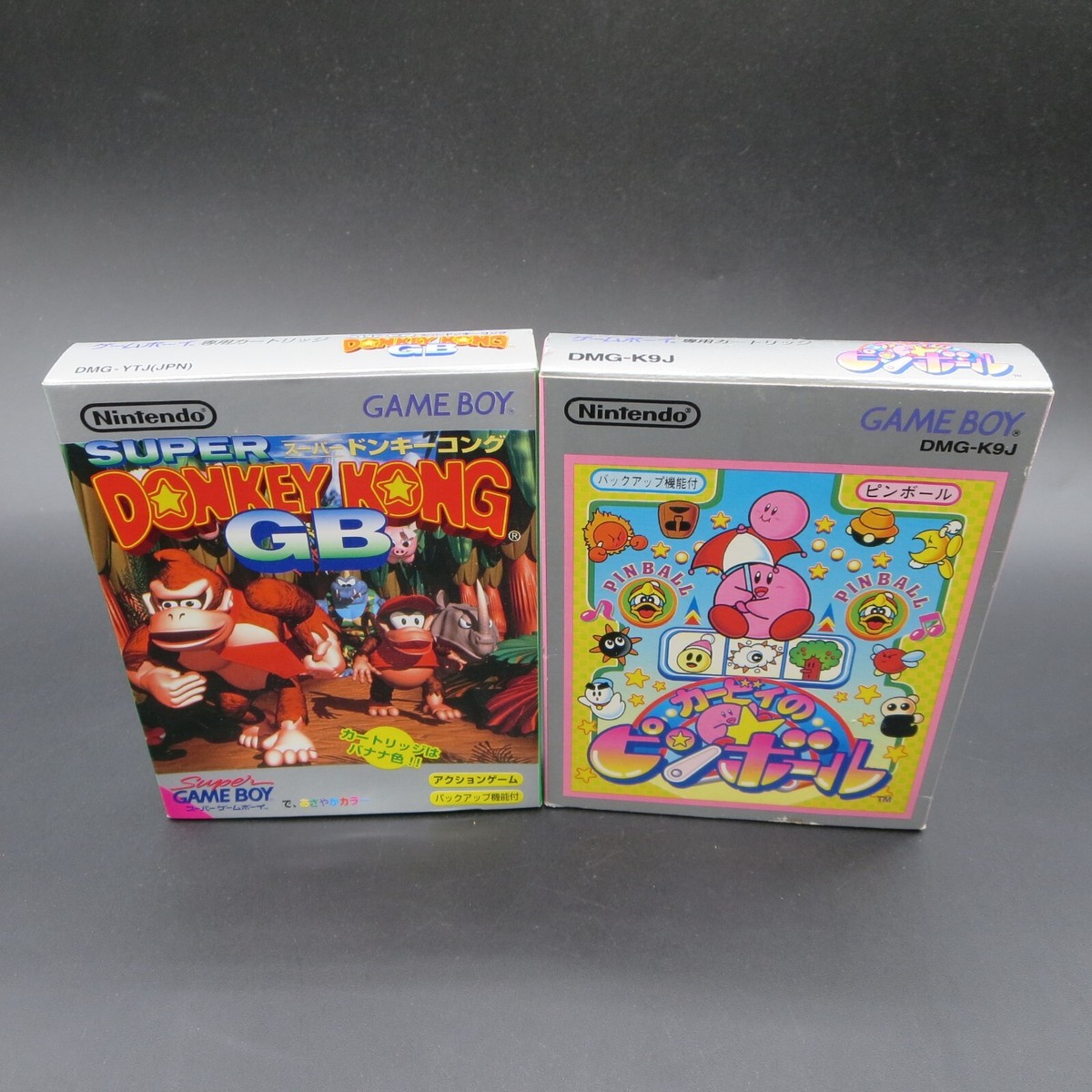 Super Donkey Kong GB Kirbys Pinball GameBoy with Manual 2 Games