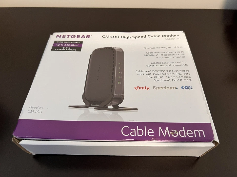 NETGEAR CM400 (Up To 340Mbps) High Speed Cable Modem - Image 3 of 3