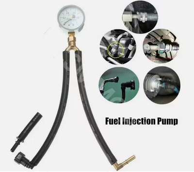 #ad Automotive Fuel Injection Pump Pressure Gauge Tester Gasoline Test Tools For Car $27.11