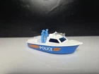 1976 Matchbox Lesney Superfast #52 Police Launch blue & white Vintage Toy
