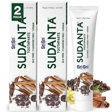 Sri Sri Tattva Sudanta Original Toothpaste 200g Pack of 2 Fluoride Free Herbal