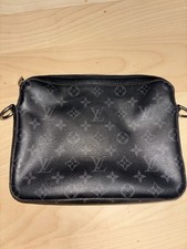 Louis Vuitton Monogram Eclipse Black Zip Pouc...