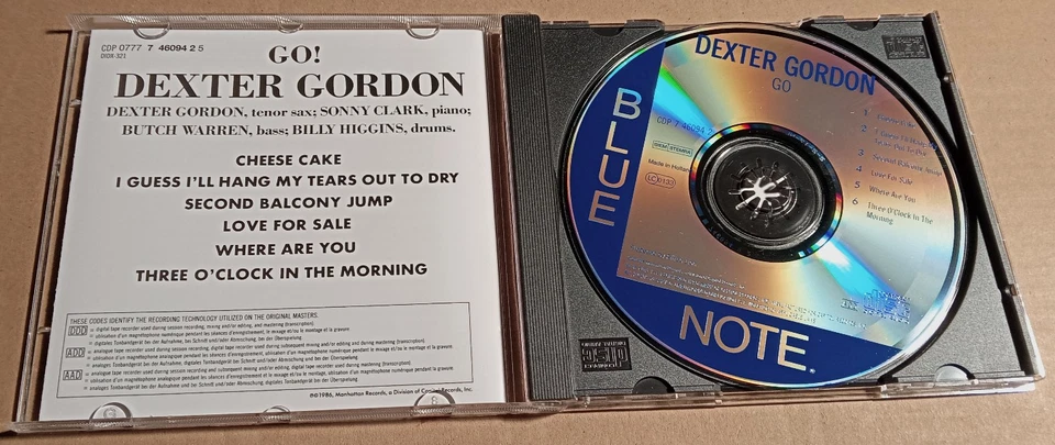 Dexter Gordon – Go! - CD - (JGD283) - Bild 2 von 2
