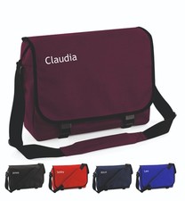 Personalised Messenger Bag Cross Body Name School College University Travel BG21