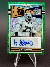 2025 Panini Prizm JIM JEFFCOAT Auto Flashback Green Scope Parallel /75 JZT3