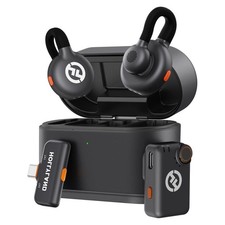 Hollyland Lark M2S Mini Combo Wireless Lavalier Microphone System, Titanium