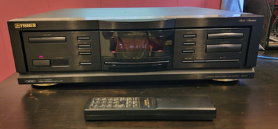 Fisher DAC-503 Digital Compact 5 Disc Drawer CD Changer w/ Remote and RCA Cable