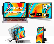 Laptop Screen Extender, 14" 1080P Portable Monitor, Type-C HDMI Plug and Play fo