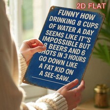 Funny Beer Sign Aluminum Sign Vintage Metal Wall Plaque Many Sizes