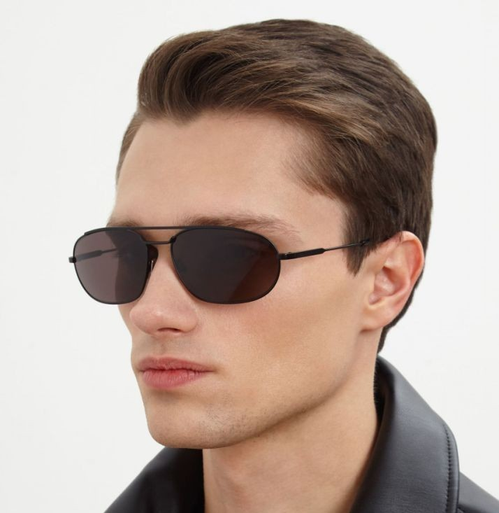 NUOVI OCCHIALI DA SOLE SL561 001 SAINT LAURENT UOMO NERI AVIATOR EYEWEAR SL 561 001