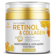 Retinol Cream Hyaluronic Acid - Night Moisturizer for Facial Skin Care - 50ml