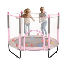 Uimoso 60" Trampoline for Kids Mini Toddler Trampoline with Net Indoor Outdoor