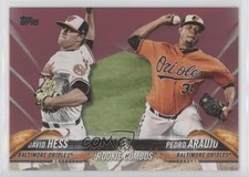 2018 Topps Update Mother's Day Hot Pink 26/50 David Hess Pedro Araujo #US29 4r3