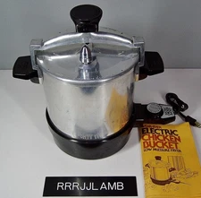 Vtg Wear Ever Wearever ELECTRIC CHICKEN BUCKET 6 Qt FRYER 72026 Works Great!