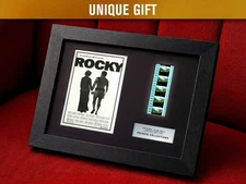 ROCKY (1976) Certified 35mm Film Cells in an LED Backlit Frame