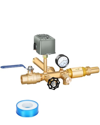 #ad 1quot;x 11quot;Well Pressure Tank Tee Kit with 40 60Psi Pressure Switch Ball Valve ... $134.99