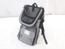 PetAmi 12.5"Lx 10.2"Wx 16.3"H Heather Gray 4 Way Entry Pet Carrier Backpack