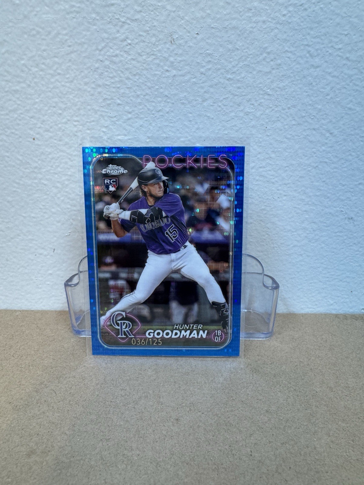 2024 Topps Chrome - Hunter Goodman #99 Blue Sonar Refractor /125 (RC)