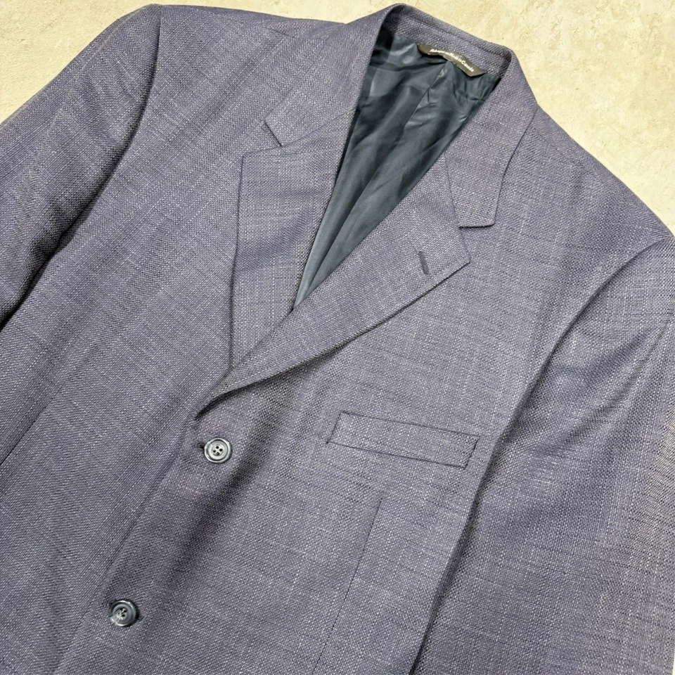 Coppley Wool Linen Silk Blazer Hopsack Sport Jacket Blue 46 L - Image 2 of 4