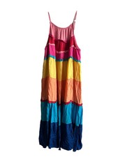White Birch  Tiered Maxi Dress Small