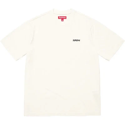 Supreme Washed S/S Top blanc - Photo 1/2