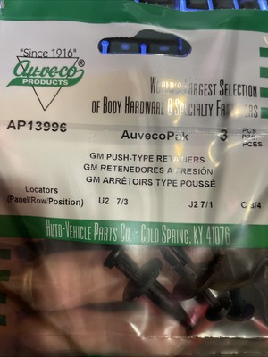 AP13996 Gm Push-Type Retainers PACK OF 3