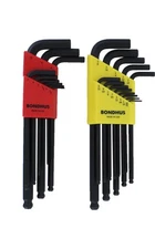 Bondhus 20199 Balldriver L-Wrench Double Pack, Metric/SAE Hex Key Wrench Set
