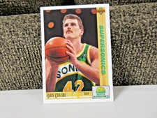 1992 Upper Deck Basketball Card, Dave Corzine, Seattle Supersonics, #106
