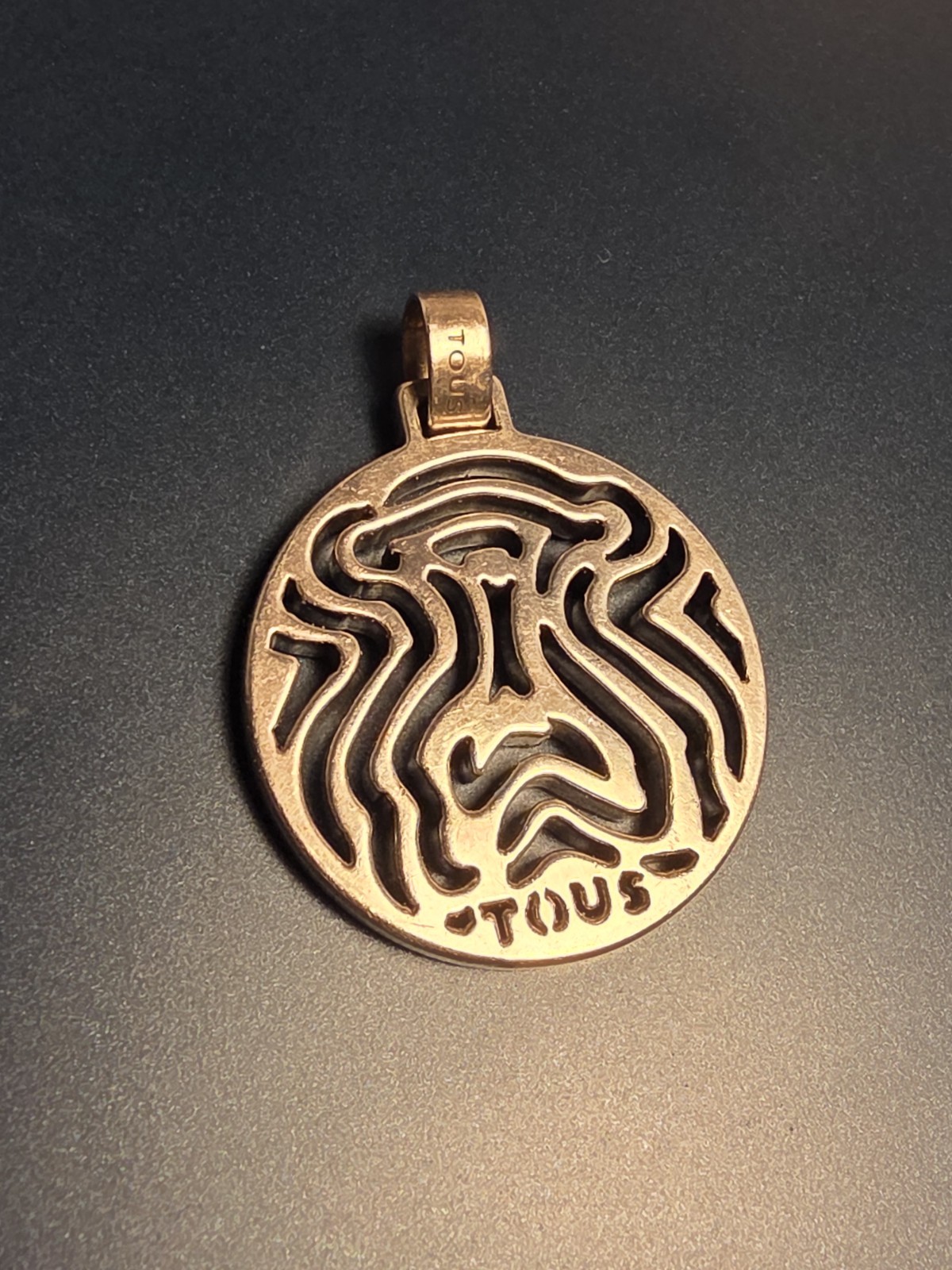Authentic TOUS Sterling Silver Openwork Wavy Bear… - image 1