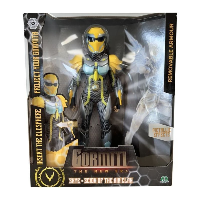 Figurine Gormiti Skye 27 cm avec projecteur lumineux intégré