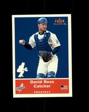 David Ross 2002 Fleer Tradition Glossy Update /200 #U53 Los Angeles Dodgers