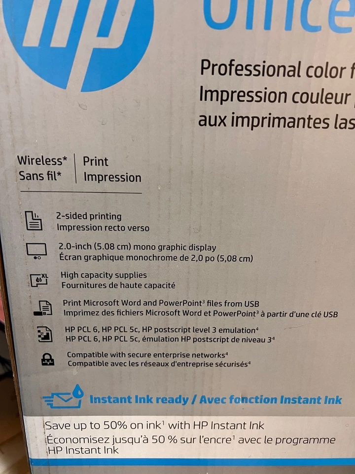 HP OfficeJet Pro 8210 Wireless Color Printer Instant Ink ready D9L64A NEW IN BOX - Image 3 of 4
