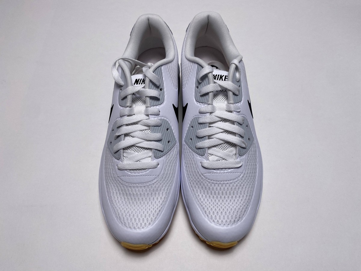 Nike Air Max 90 G Golf Shoes White Black Gum Men's SZ 10 (HV9305