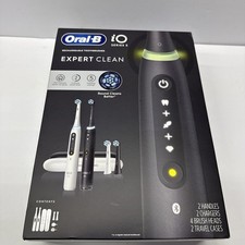 ORAL-B IO SERIES 5 EXPERT CLEAN RECHARGEABLE TOOTHBRUSH 2 PACK - NEW Sealed