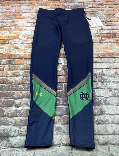 Under Armour Leggings Ladies M Blue Notre Dame Fighting Irish Athletics Womens - Picture 1 of 15