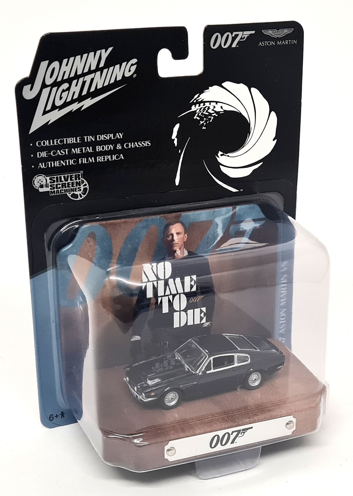 Johnny Lightning 1/64 Aston Martin V8 No Time To Die James Bond 007 Diorama