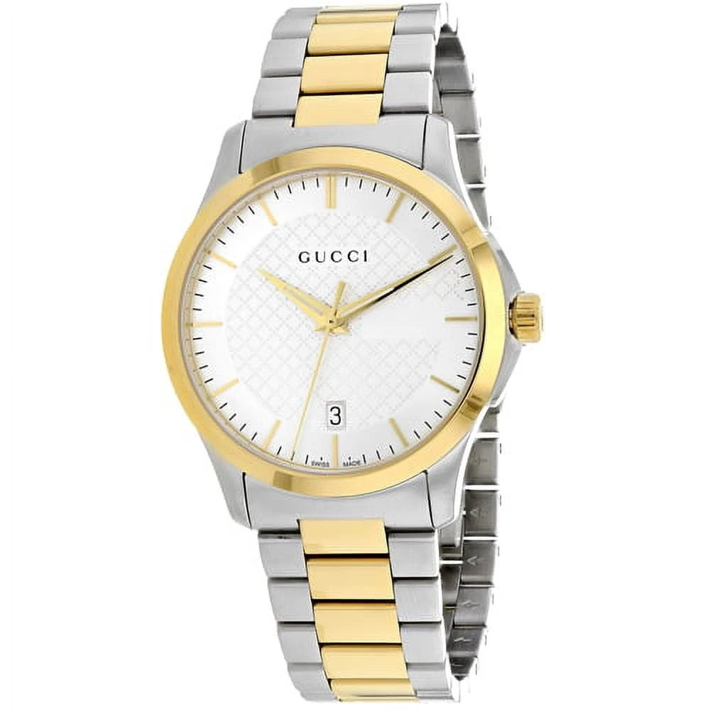 Montre homme Gucci G Timeless bicolore en acier inoxydable   YA126474