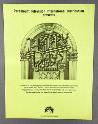 Happy Days - Paramount Pictures (1982) - Aktionsblatt