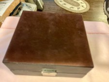 Square box with key locks brown 8"x 7.5" top quality excellent