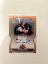 2023 Bowman Chrome Jacob Reimer 1st Bowman Orange Shimmer Auto /25 New York Mets