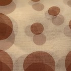 Women’s Beige & Brown Polka Dot Scarf, Polka Theme — photo 2