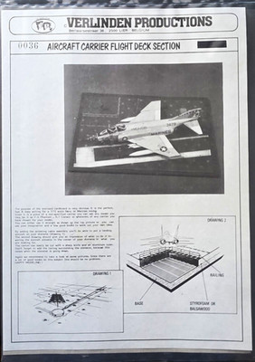 Verlinden Productions 0036 Diorama Flugzeugträger Flugdeck-Sektion grau unbemalt