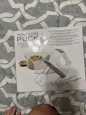 NEW Wolfgang Puck Hand Mixer, 250 Watt 5 Speed W/ Storage Caddy