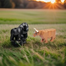 LEGO  Tiere Konvolut: Affe / Gorilla / Kuh / ...