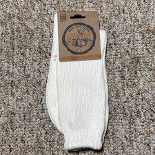 NEW WIGWAM Men 8-10 Women 9-11 Crew Outdoor Hunting USA Cotton White Socks