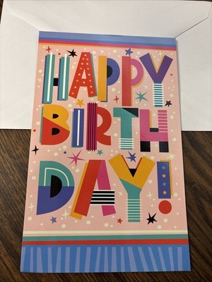 Happy Birthday Good Things In Life Colorful 5'x7.75'' Stockwell Greeting Card